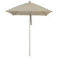 US Made 5 1/2' Square (7 1/2' Diagonal) Heavy Duty Commercial Market Umbrella w/Aluminum Pole, Frame